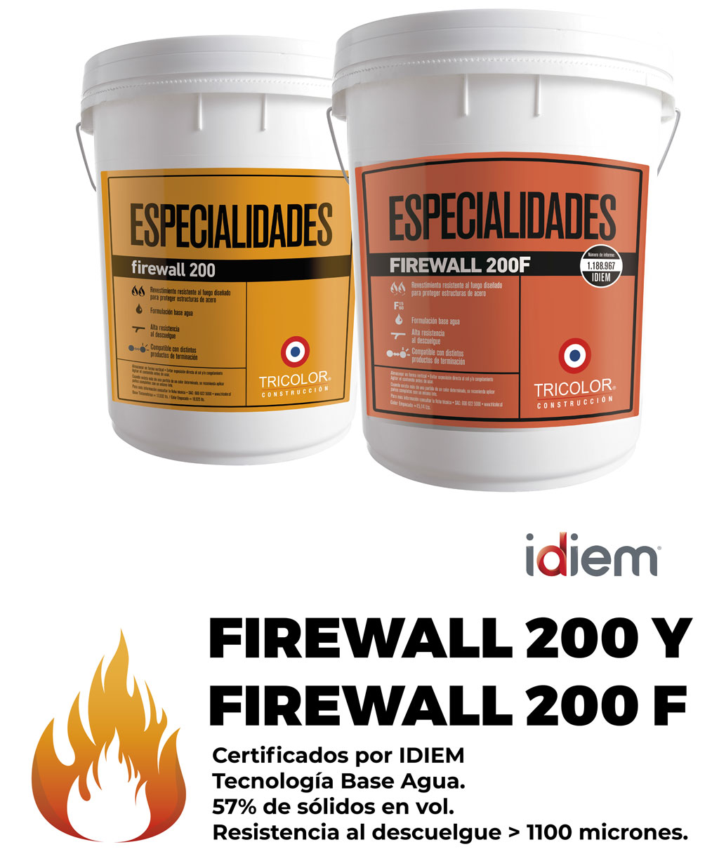 Pintura intumescente Firewall 200 Tricolor