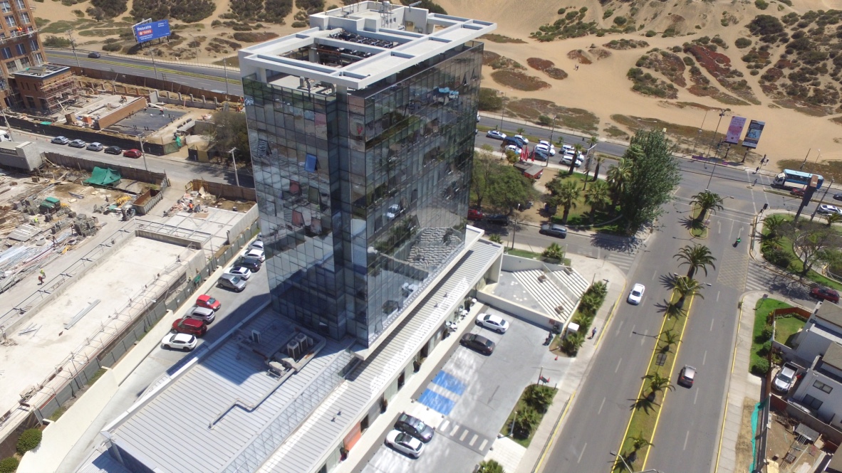 Proyecto fachada Muro cortina Edificio IST Concon