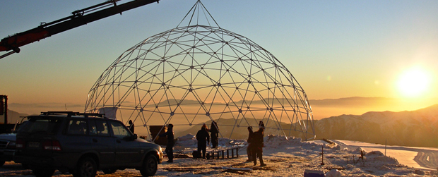 Domos para Base Temporal Mixta en Glaciar Uni&oacute;n