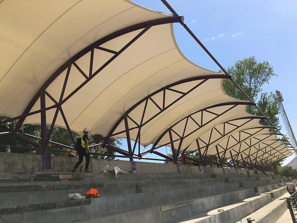 Tensoestructura, estadio Conchali - Domos