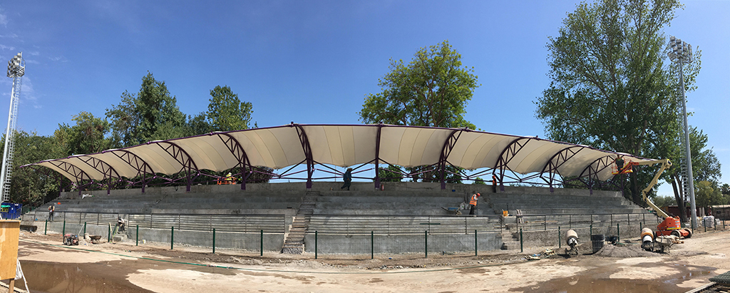 Tensoestructura, estadio Conchali - Domos